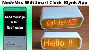 Home Security Smart Clock IoT Emergency App Notification