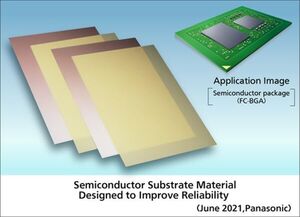 Panasonic Commercializes a New Semiconductor Substrate Material Designed to Improve Reliability