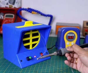 Build Your Own DIY 3D-Printed Soldering Fume Extractor