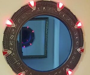 Stargate Mirror With Visual and Sound Effects