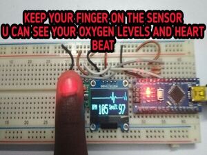 Pulse oximeter using Arduino