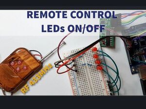 Control LEDs ON/OFF With 433MHz RF Remote and Arduino