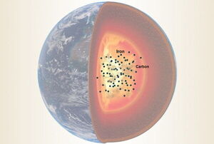 Earth’s core may contain up to 95% of planet’s carbon
