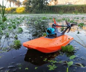 Micro FPV Boat From Drone Parts