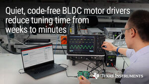 70-W BLDC motor drivers from Texas Instruments eliminate months of design time with code-free, sensorless FOC and trapezoidal control