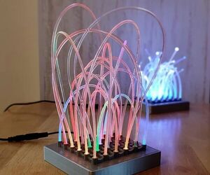 DIY Fiber Optic Light Sculpture