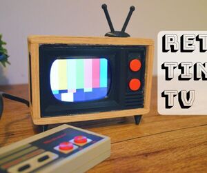 How to Make a News Station Inside a Retro Mini TV