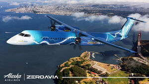 Alaska Air Group Collaborating with ZeroAvia to Develop Hydrogen Powertrain for 76-Seat Zero-Emission Aircraft