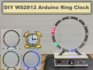 DIY WS2812 Analog Style Arduino Ring Clock
