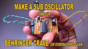 DIY Sub Oscillator (SH-101 type) for your Crave Synth or Eurorack modular synth (with schematics)