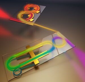 Shifting colors for on-chip photonics