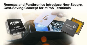 Renesas and Panthronics introduce new cost- and space-saving design for secure mobile PoS terminals