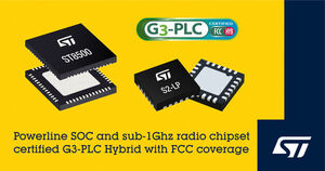 STMicroelectronics Expands Connectivity for Smart-Metering Applications with FCC Certification of G3-PLC Hybrid Chipset