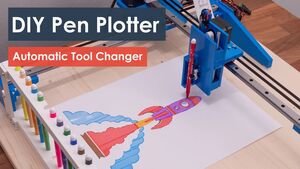 DIY Pen Plotter with Automatic Tool Changer | CNC Drawing Machine