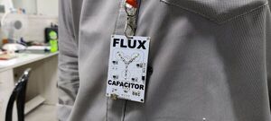 Flux Capacitor PCB Badge