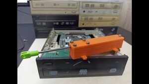 3d printed linear actuator made from an broken CD/DVD optical drive parts