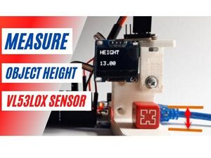 Arduino Height Measuring Using VL53L0X Laser Sensor