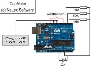 CapMeter - capacity meter from 10pF to 10mF