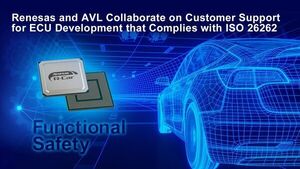 Renesas and AVL Software and Functions Collaborate on Customer Support for Functional Safety to Develop Automotive ECUs That Comply with ISO 26262