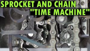 Sprocket and chain time machine *clockbait*