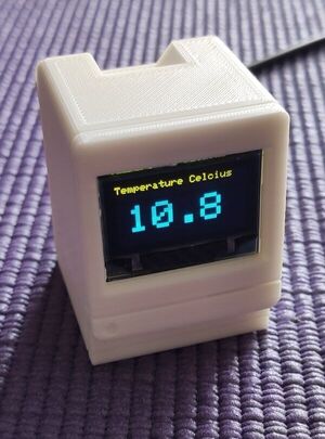 Make a Remote Temp Sensor with Permanent Display inside your House