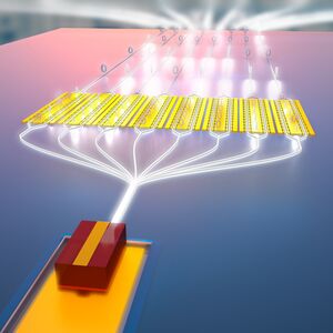 First integrated laser on lithium niobate chip