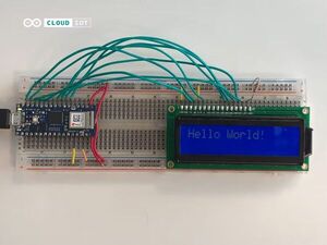 Displaying messages sent from IoT-Cloud on an LCD
