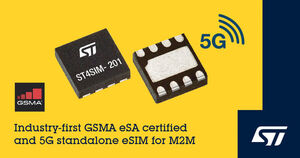 STMicroelectronics introduces 5G M2M embedded SIMs, certified to latest industry standards