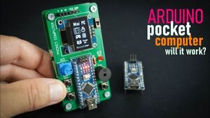 Arduino Pocket Computer featuring calculator, stopwatch, calendar, game and phone book