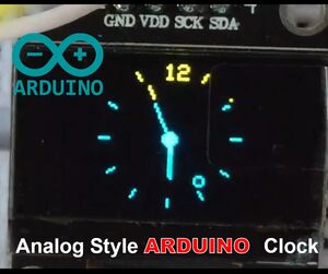 Analog Style Arduino OLED Clock