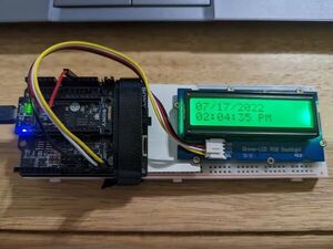 Simple clock with RGB indicator set using GPS