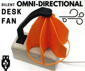 Silent Omni-Directional Desk Fan