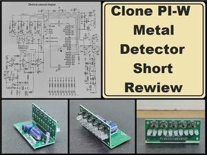 Clone PI-W Atmega8 (Arduino) Metal Detector short Review