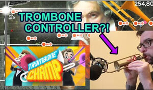 Custom Trombone Kazoo Controller for Trombone Champ