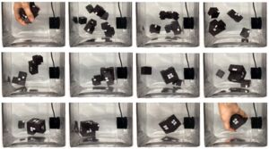 Reprogrammable materials selectively self-assemble