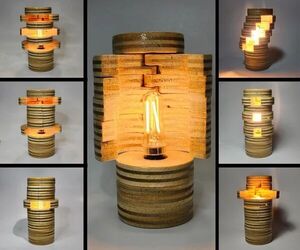 Sculptural - Customizable - Plywood Lamp