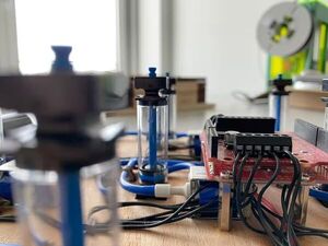Drive a pneumatic system using a single chip
