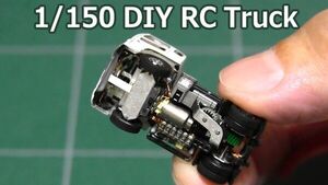 1/150 scale DIY Micro RC Truck & Trailer