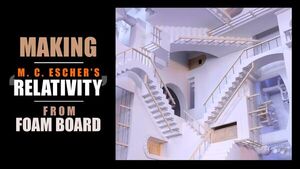 Homage to M.C. Escher - Building ‘Relativity’ from Foam Board