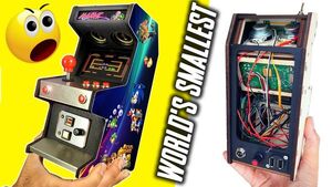How to make REAL SMALLEST ARCADE CABINET IN THE WORLD