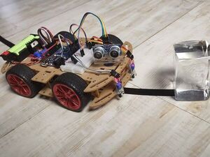 Line Follower with Obstacle Avoiding Robot