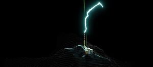 Deflecting lightning with a laser lightning rod