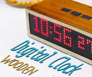 Make a Vintage Looking Wooden Digital Clock