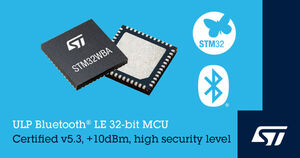 STMicroelectronics reveals STM32WBA52 wireless microcontrollers with SESIP3 security, tailored for IoT devices