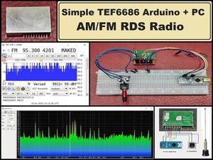 Simple TEF6686 Arduino + PC AM-FM Radio Receiver