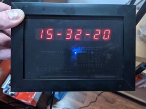 LED clock with auto time set over Wi-Fi / NTP protocol